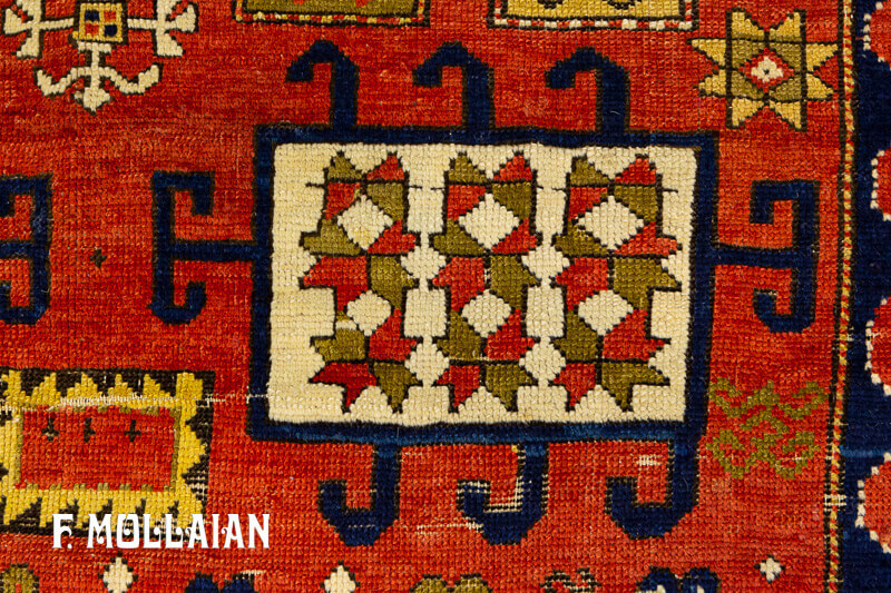 Antique Caucasian Kazak Karachov Rug n°:47932905